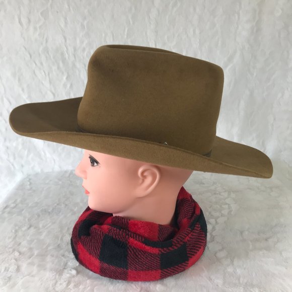 Vintage JB Stetson 4X Beaver XXXX Cowboy Hat Open Road 6 7/8 Oval Long Fit - Picture 3 of 15